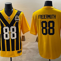 Men's Pittsburgh Steelers Pat Freiermuth #88 Gold Alternate 1933 Throwback Game Jersey