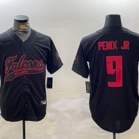 Men's Atlanta Falcons Michael Penix Jr. #9 Black Player Game Jersey1