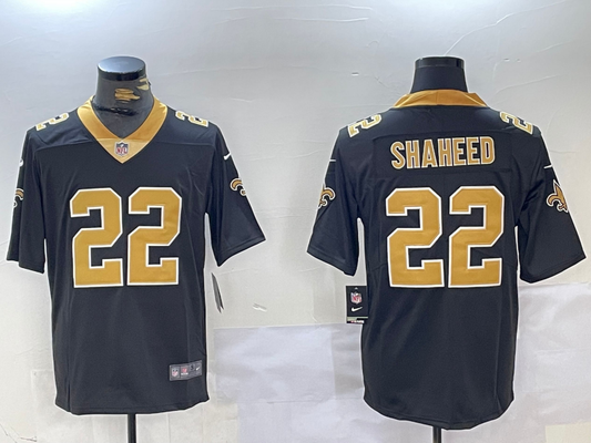 Men's New Orleans Saints Rashid Shaheed #22 Black Player Game Jersey1
