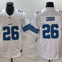 Men's Detroit Lions Jahmyr Gibbs #26 White Vapor F.U.S.E. Limited Jersey1