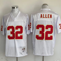 Men's Kansas City Chiefs Marcus Allen Mitchell & Ness White Legacy Replica Jersey1