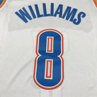 Men's Oklahoma City Thunder Jalen Williams #8 White Swingman Jersey1 - Association Edition