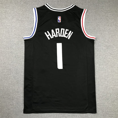 Men's LA Clippers James Harden #1 Black 2022/23 Swingman Jersey1 - City Edition