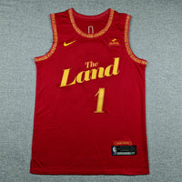 Men's Cleveland Cavaliers James Harden #1 Wine 2023/24 Swingman Jersey - City Edition