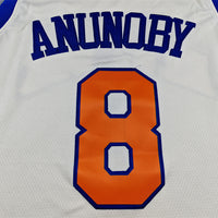 Men's New York Knicks OG Anunoby #8 Cream 2025/26 Swingman Jersey - City Edition