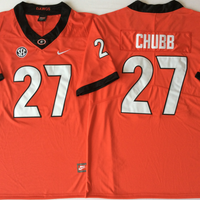 Men's Georgia Bulldogs Nick Chubb #27 Red Player Game Jersey