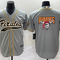 Men's Pittsburgh Pirates Gray Replica Team Jersey1 Joint Edition