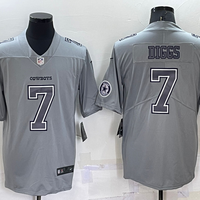 Men's Dallas Cowboys Trevon Diggs #7 Gray Atmosphere Fashion Game Jersey1