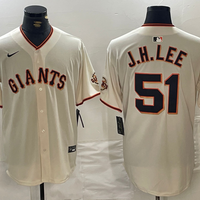 Men's San Francisco Giants Jung Hoo Lee #51 Cream Home Replica Player Jersey1