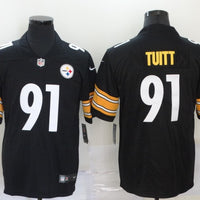 Men's Pittsburgh Steelers Stephon Tuitt #91 Black Game Jersey1