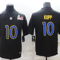 Men's Los Angeles Rams Cooper Kupp #10 Black Game Jersey1