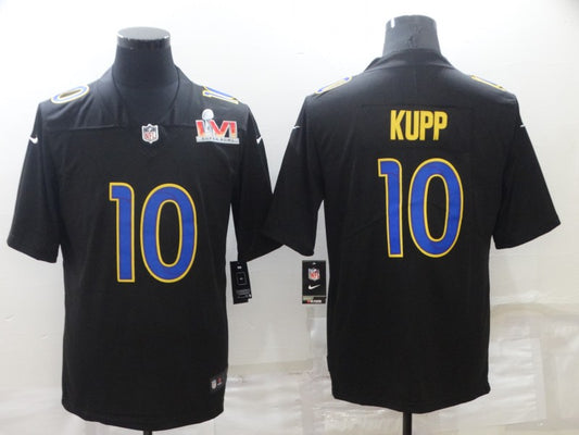 Men's Los Angeles Rams Cooper Kupp #10 Black Game Jersey1
