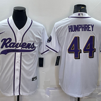Men's Baltimore Ravens Marlon Humphrey #44 White Game Jersey1 Joint Edition