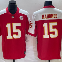 Men's Kansas City Chiefs Patrick Mahomes #15 Red Vapor F.U.S.E. Limited Jersey1