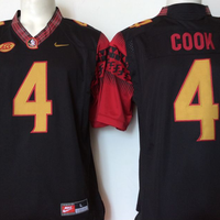 Men's Florida State Seminoles Dalvin Cook #4 Black Player Game Jersey