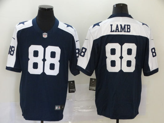 Men's Dallas Cowboys CeeDee Lamb #88 Navy Game Player Jersey1