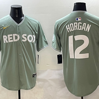 Men's Boston Red Sox Connor Wong #12 Gray 2025 City Connect Limited Player Jersey