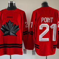 Men's Canada Hockey Brayden Point #21 Red 2026 Winter Olympics Jersey