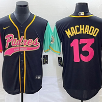 Men's San Diego Padres Manny Machado #13 Black City Connect Replica Player Jersey1 Joint Edition