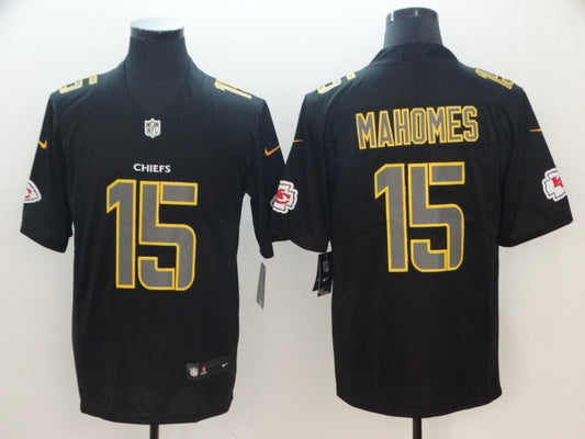 Men's Kansas City Chiefs Patrick Mahomes Black Alternate Player Game Jersey1