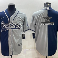 Dallas Cowboys Navy Gray Game Jersey - JerseysFreak