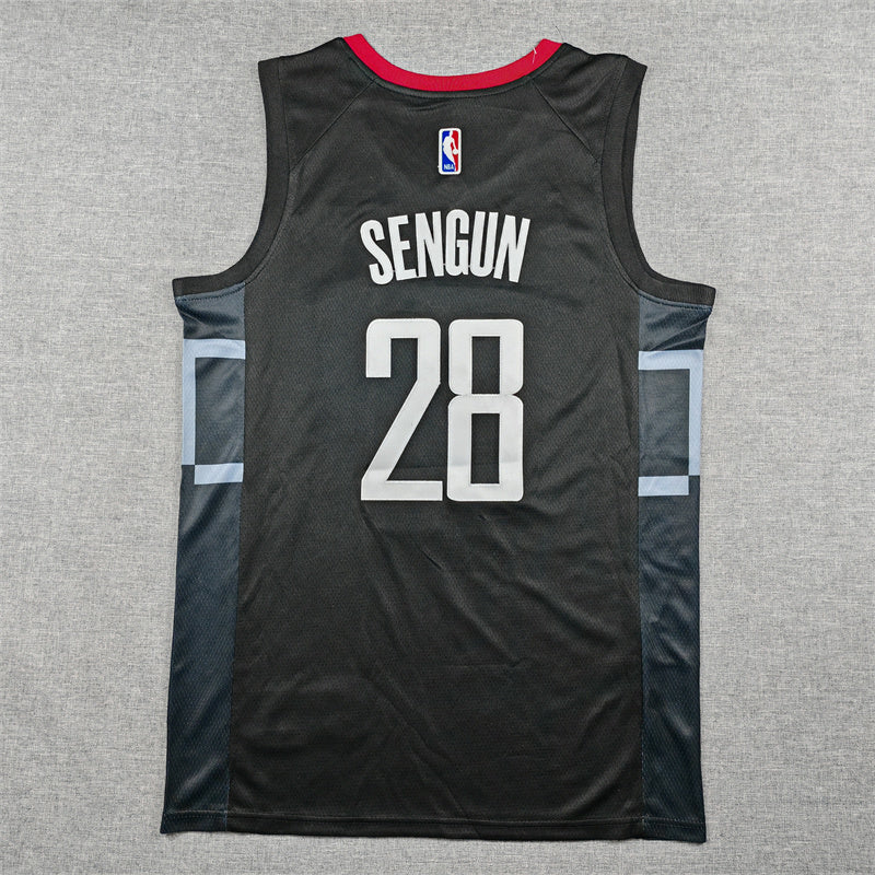 Men's Houston Rockets Alperen Sengun #28 Black Swingman Jersey - Statement Edition