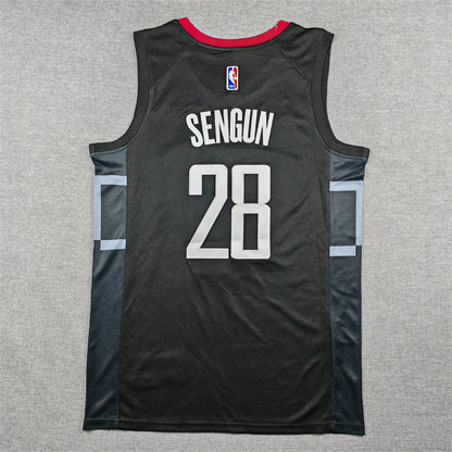 Men's Houston Rockets Alperen Sengun #28 Black Swingman Jersey - Statement Edition