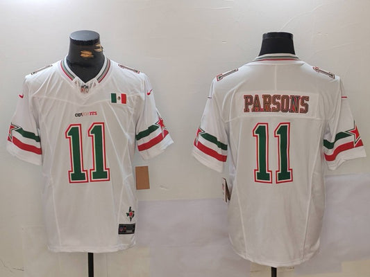 Men's Dallas Cowboys Micah Parsons #11 White Vapor F.U.S.E. Limited Jersey1