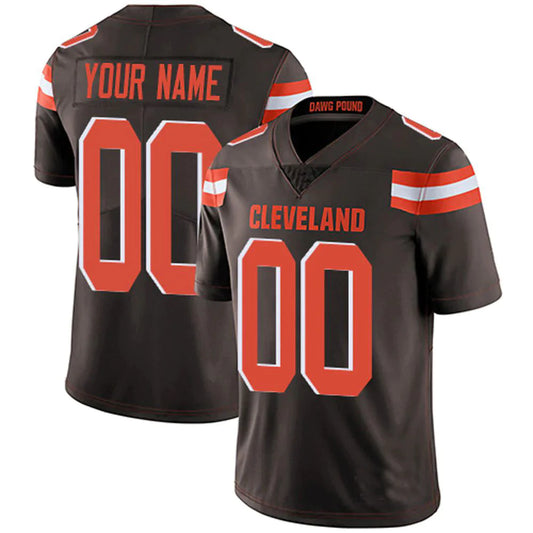 Custom1 Cleveland Browns Brown Stitched American Football Jerseys