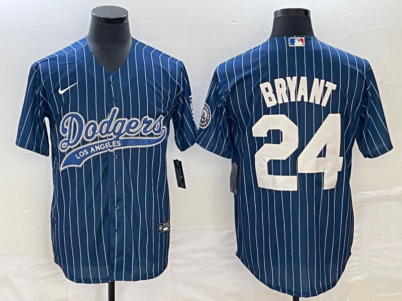 Men's Los Angeles Dodgers Kris Bryant #24 Blue Player Jersey1 Joint Edition
