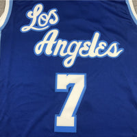 Men's Los Angeles Lakers Carmelo Anthony Blue Hardwood Classic Swingman Jersey1