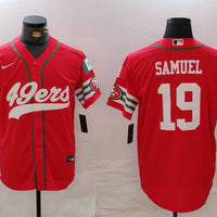 Men's San Francisco 49ers Deebo Samuel #19 Scarlet Player Game Jersey1