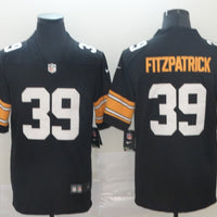 Men's Pittsburgh Steelers Minkah Fitzpatrick #39 Black Player Game Jersey1