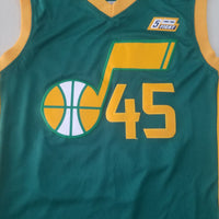 Men's Utah Jazz Donovan Mitchell #45 Green 2020/21 Swingman Player Jersey1