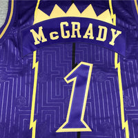 Men's Toronto Raptors Tracy McGrady 1998-99 Purple Hardwood Classics Swingman Jersey1