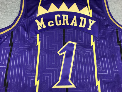 Men's Toronto Raptors Tracy McGrady 1998-99 Purple Hardwood Classics Swingman Jersey1