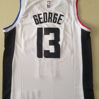 Men's LA Clippers Paul George #13 NBA White Classics Jersey1