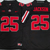 Men's Ohio State Buckeyes Bo Jackson #25 Black Player Jersey