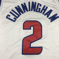 Men's Detroit Pistons Cade Cunningham White 2020/21 Swingman Fashion Jersey1