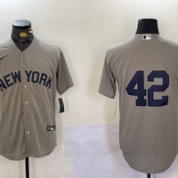 Men's New York Yankees #42 Gray Road 2024 Jackie Robinson Day Elite Jersey1