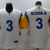 Men's Los Angeles Rams Odell Beckham Jr. #3 White Game Jersey1