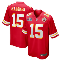 Patrick Mahomes #15 Kansas City Chiefs Red Super Bowl LVIII Game Jersey - JerseysFreak