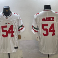 Men's San Francisco 49ers Fred Warner #54 White Vapor F.U.S.E. Limited Jersey1