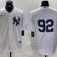 Men's New York Yankees Chris Gittens #92 White Replica Player Name Jersey1