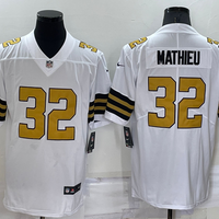 Men's New Orleans Saints Tyrann Mathieu #32 White Player Game Jersey1