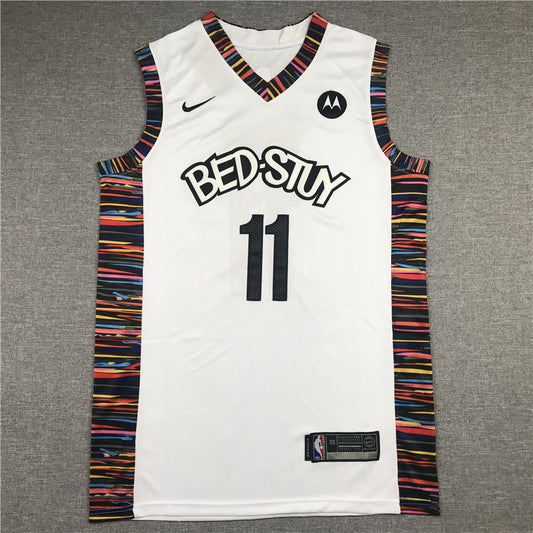 Men's Brooklyn Nets Kyrie Irving #11 White Swingman Jersey1 - City Edition