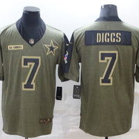 Men's Dallas Cowboys Trevon Diggs #7 Brown Game Player Jersey1