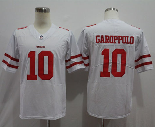 Men's San Francisco 49ers Jimmy Garoppolo #10 White Game Jersey1