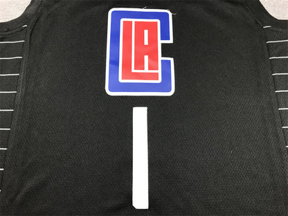 Men's LA Clippers James Harden #1 Black Swingman Player Jersey1