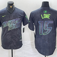 Men's Tampa Bay Rays Josh Lowe #15 Charcoal 2024 City Connect Limited Player Jersey1